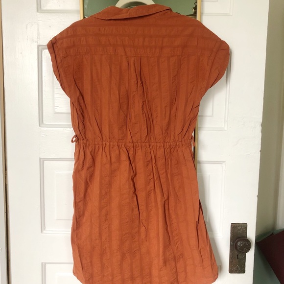 Jcrew burnt orange button down dress - Picture 3 of 5
